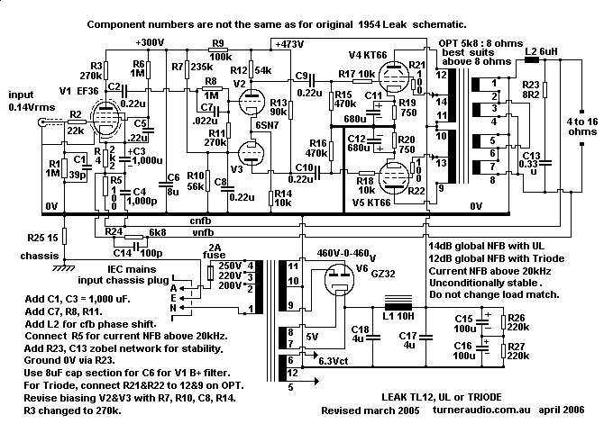 Modified Leak
          TL12 schematic, 2005.